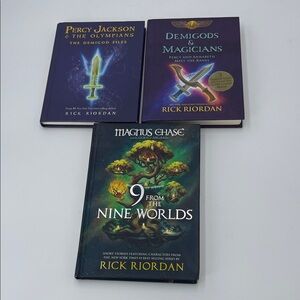 Rick Riordan Percy Jackson and Magnus Chase Book Lot of 3